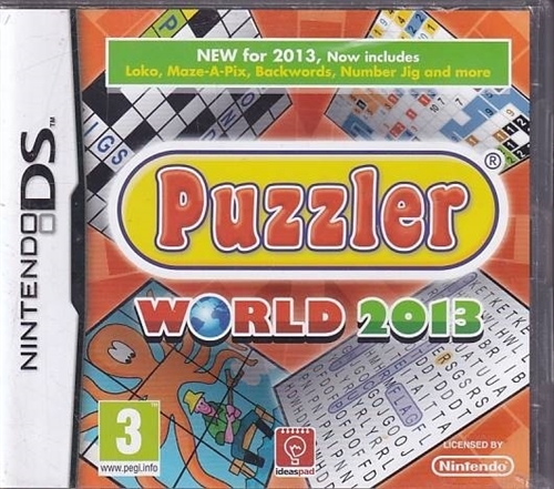 Puzzler World 2013 - Nintendo DS (A Grade) (Genbrug)